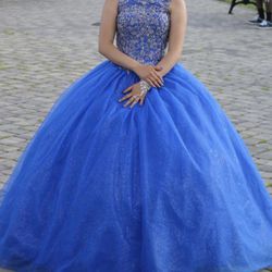 Dress for party of 15 or 16 , size 0 , Color Royal Blue 