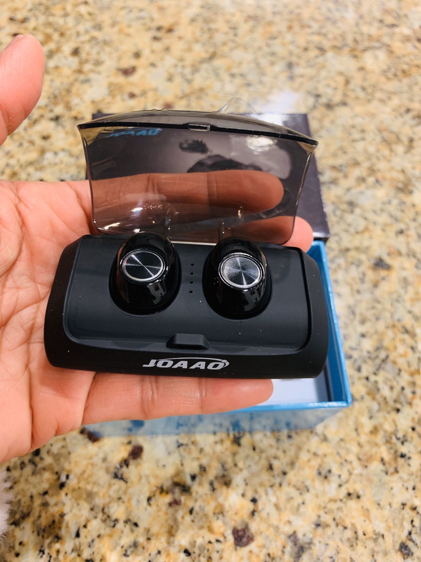 Bluetooth 5.0 Wireless Earbuds, JOAAO Wireless Headphone Auto Pairing IPX7 Waterproof Headset with 2600 mAh Charging case [As Power Bank], Premium So