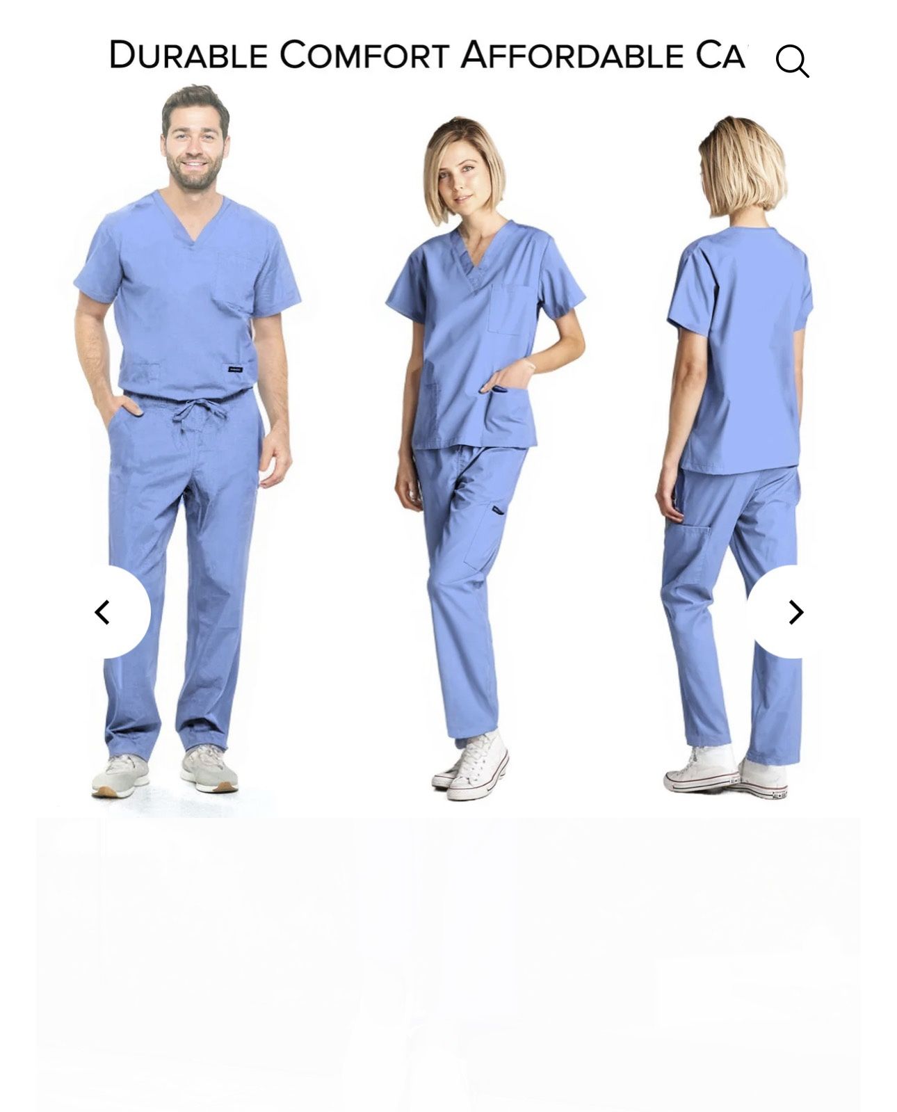 Medical Uniform Set | Cotton Blend | Unisex Fit | Multiple Colors