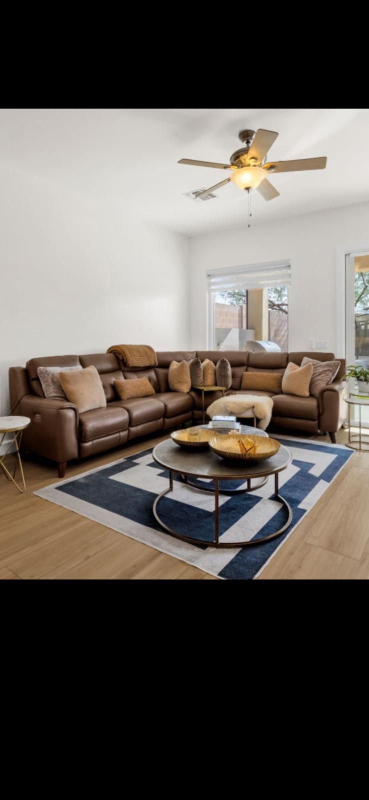 Gorgeous Reclining Italian Leather Sofa