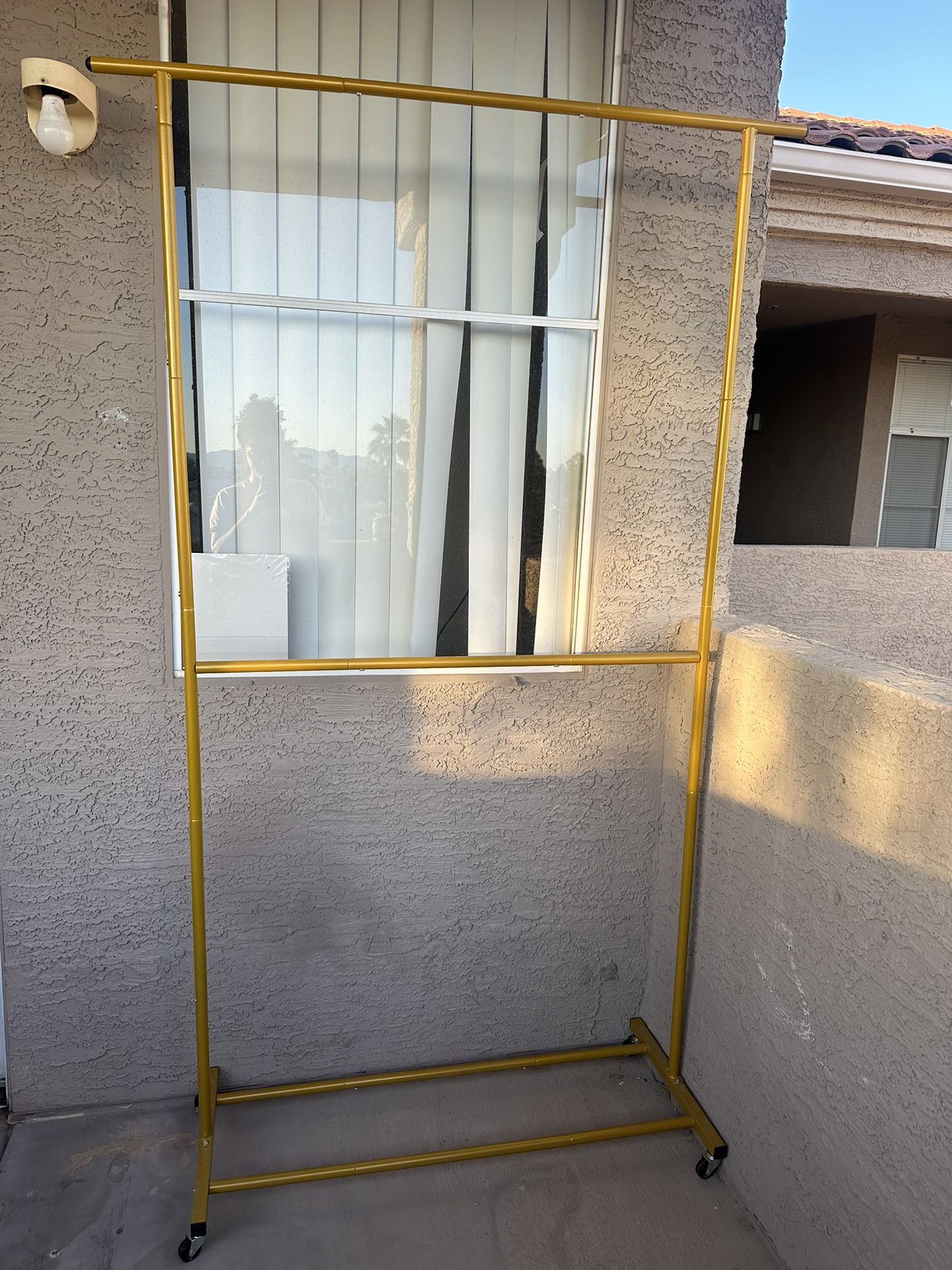 Gold Clothing Rack