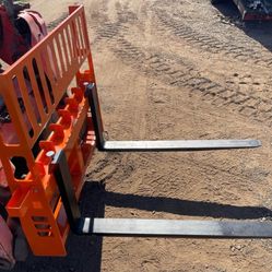 Brand New American Made skid steer Forks 48” 4500 lb weight rating