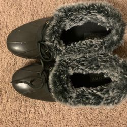 Sperry Faux Fur Rain boots