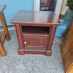 Bedside table with cubby