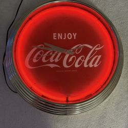 Neon Coke-cola Clock 