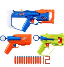 Nerf N Series Triple Action Pack Toy Gun Kids 8+ with Accuracy Speed