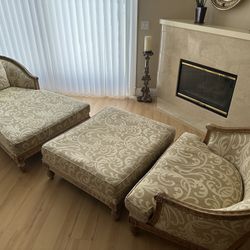 Chase, Armchair And Ottoman 