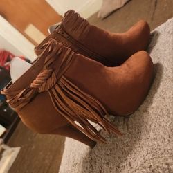 Brown Ankle Booties 