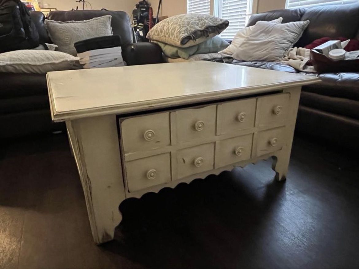 Coffee Table With Large Drawer 