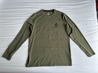 Volcom Anti-UV 50+ Long Sleeve Performance Shirt Olive Green Medium