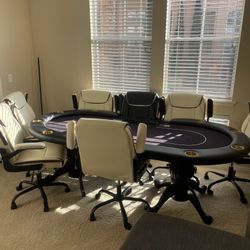 Poker Table + Chairs
