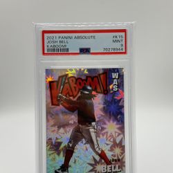 2021 Absolute Josh Bell Kaboom! SSP #K15 Nationals PSA 9