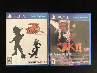 PLAYSTATION 4 PS4 LOT OF 2 DISC GAMES JAK & DAXTER+JAK II(POST NINTENDO ERA)