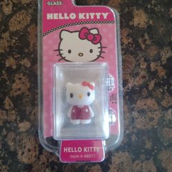 Hello Kitty Hand Crafted Glass Figurines