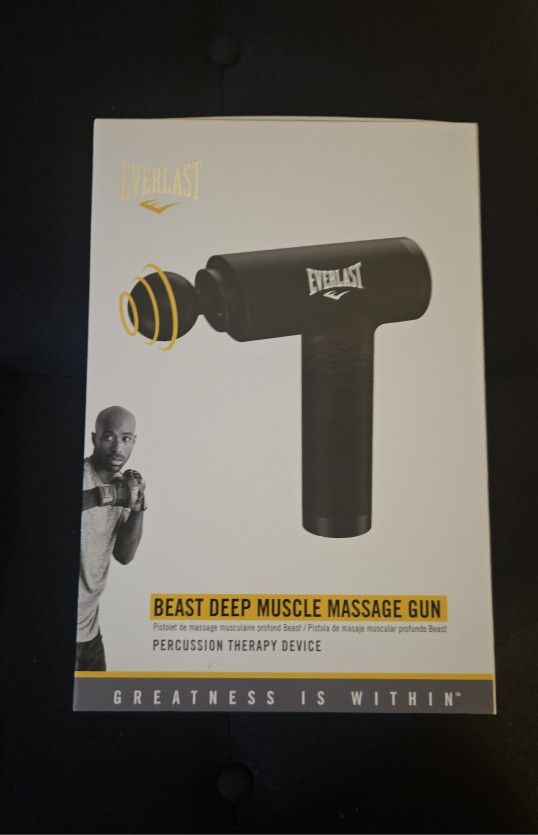 Everlast Beast Deep Muscle Massage Gun – Percussion Therapy Device