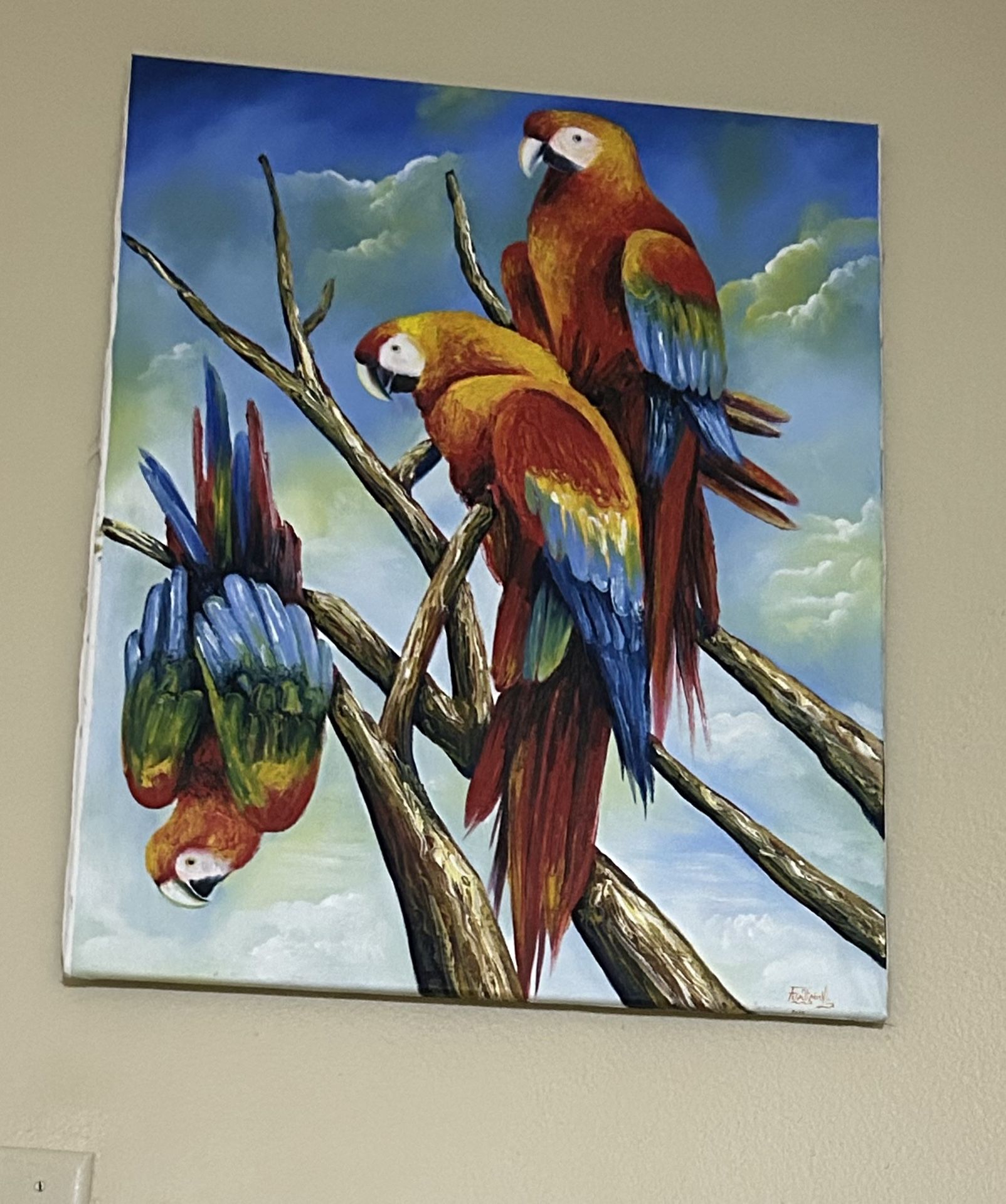 Parrot Canvas Painting