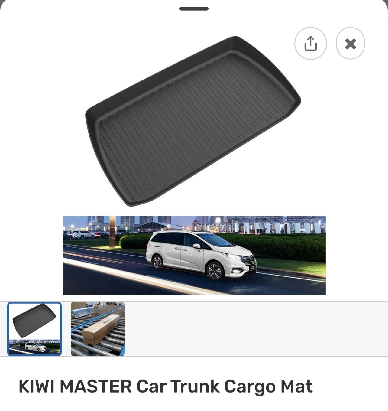 2018-2025 Honda Odyssey KIWI MASTER Car Trunk Cargo Mat