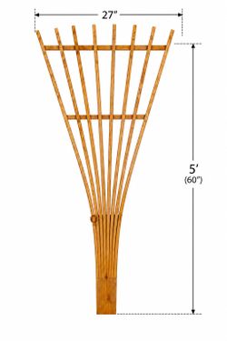 Wood trellis
