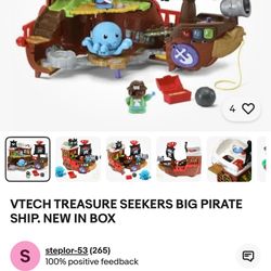 Kids Pirate Ship With Accessory Toys