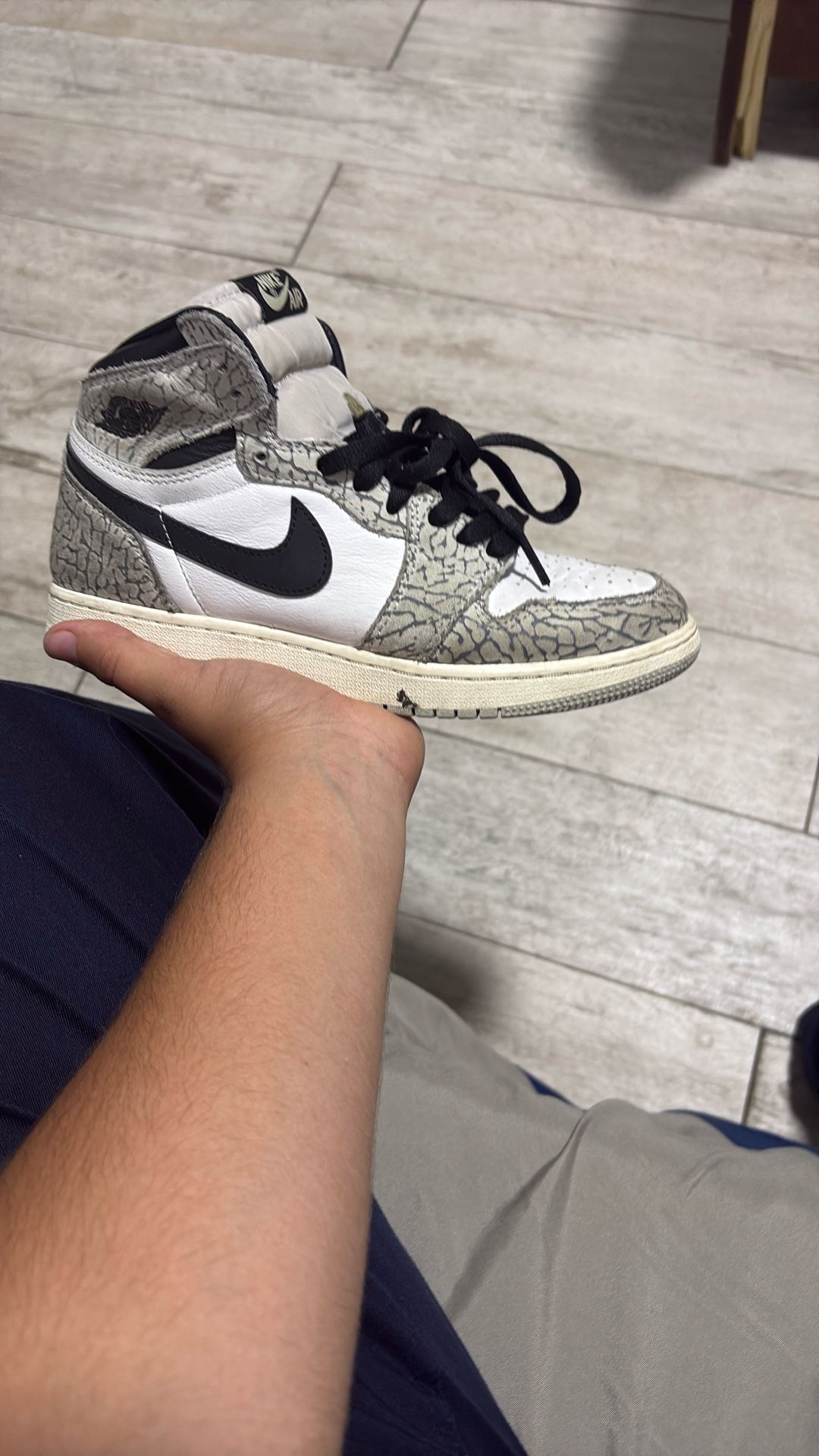 Jordan 1 Retro High Og Whit Cement 