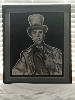 Man With Top Hat Painting 
