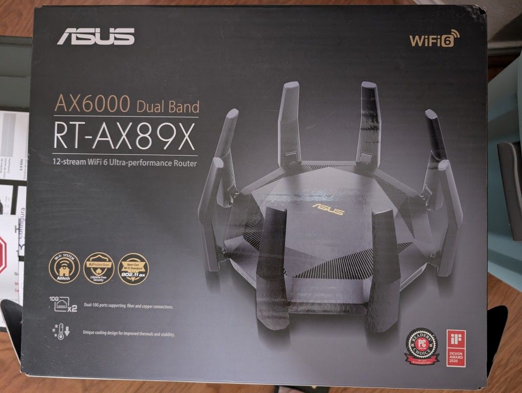 Asus RT-AX89X (AX6000) WIFI-6 Router $150