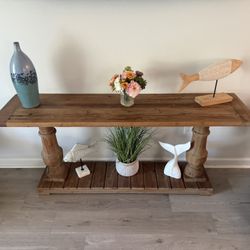 71'' Solid Wood Console Table