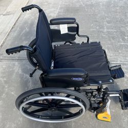 Brand New Invacare Tracer Wheelchair 18" Seat Padded Armrests EUC Shape