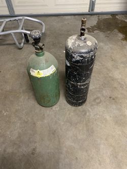 Oxygen and acetylene Short Bottles