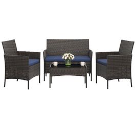 Four-piece patio furniture set patio sofa outdoor patio furniture 🆕🚛🚎☑️