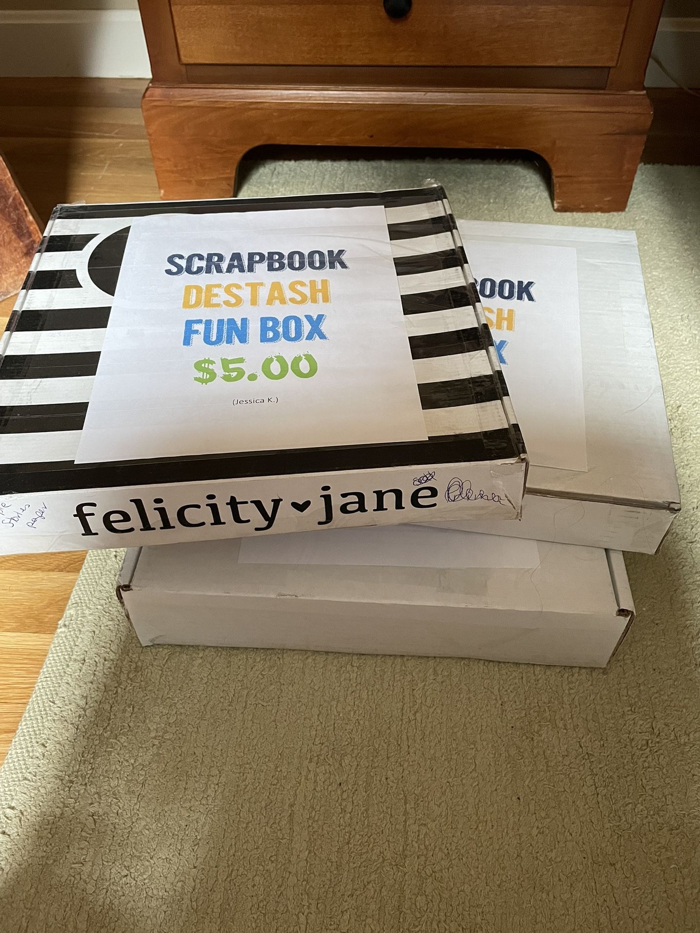 Scrapbook Destash Mystery Fun Box