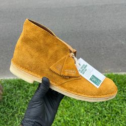 Clarks Original Men’s Desert Boot Brown/Orange Suede 