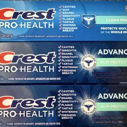 NEW Crest Pro Health Clean Mint & Gum Protection Variety Pack  Expires 7/27-1/28