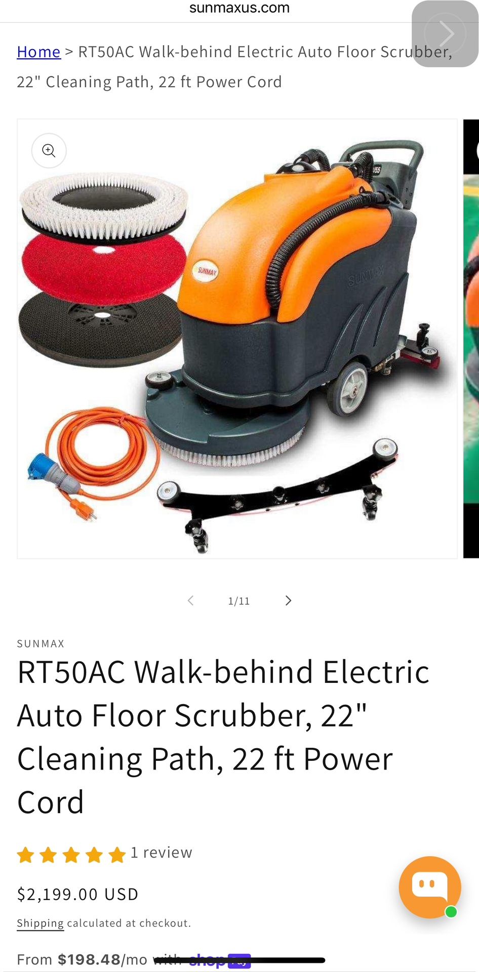Janitorial Floor scrubber