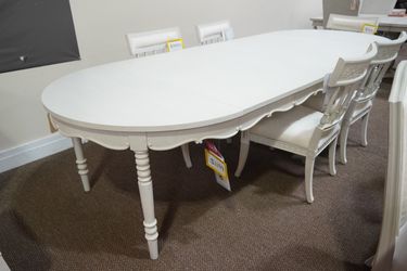 Jonathan Charles White Rectangle Dining Table