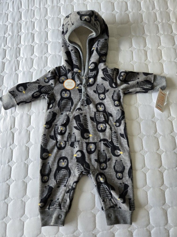 NEW Carters Baby Fleece Onesie (3mos)