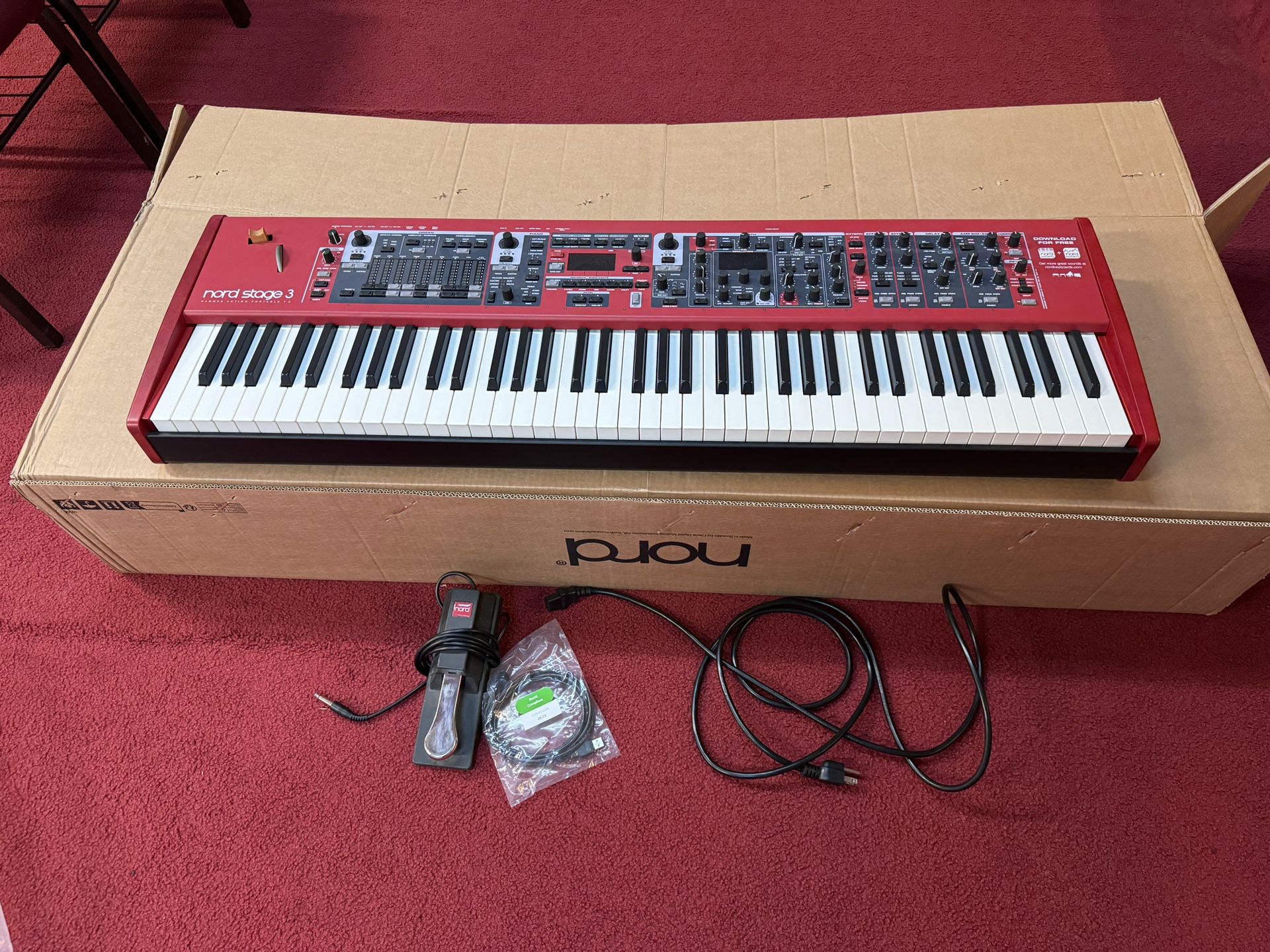 Stage 3 HP76 Hammer Action Portable 76-Key Digital Piano