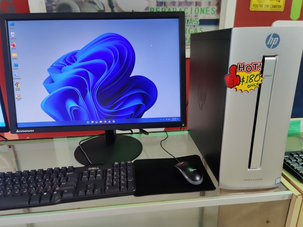 Deal of the Day - HP Envy Computer - Monitor Keyboard and Mouse. Intel (contact info removed), 12GB Ram 256gb SSD