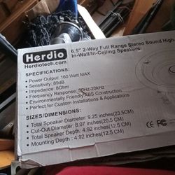 Herdio36.5 3 Way Full Range High Performance Speakers