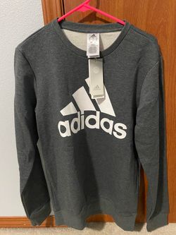Adidas Logo Crewneck Sweatshirt Gray