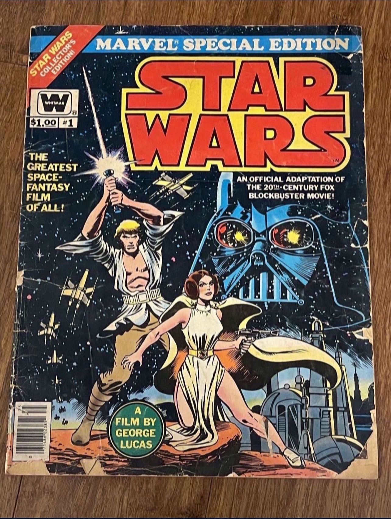 Vintage 1977 Star Wars #1 Large Comic Book