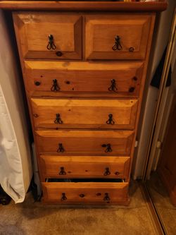 Tall Wooden Dresser
