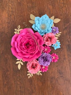 Flores de papel paper flowers