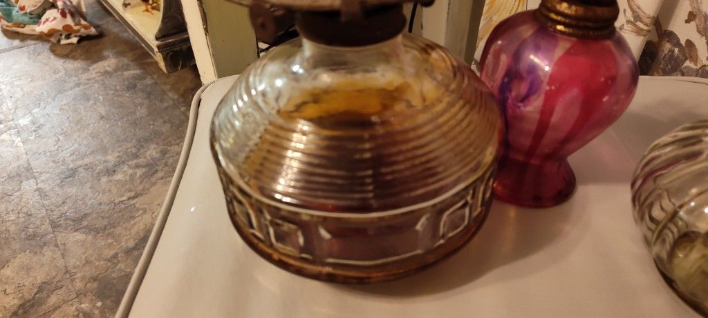 Set Of 5 Vintage Kerosene Lamps