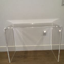 CB2 Peekaboo Acrylic Console Table