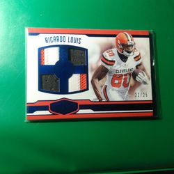 2016 Panini Plates And Patches Rookie Quads Ricardo Louis RQ-RL
