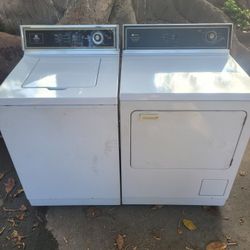 Vintage Heavy Duty Made In AMERICA MAYTAG washer and gas dryer