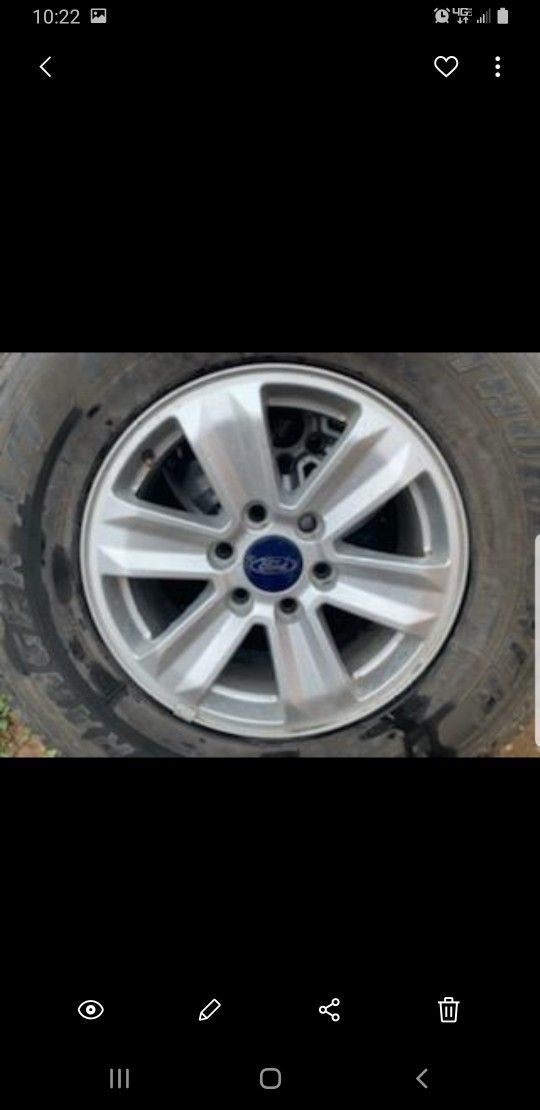 Set Of Ford F150 17" Wheels