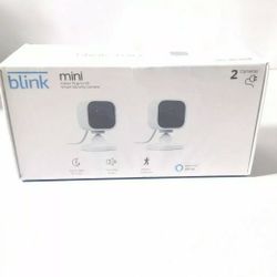 Blink Mini Indoor Plug-In HD Smart Security Camera 2-Pack Works with Alexa. W826