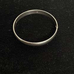 Silver Hinged Bangle